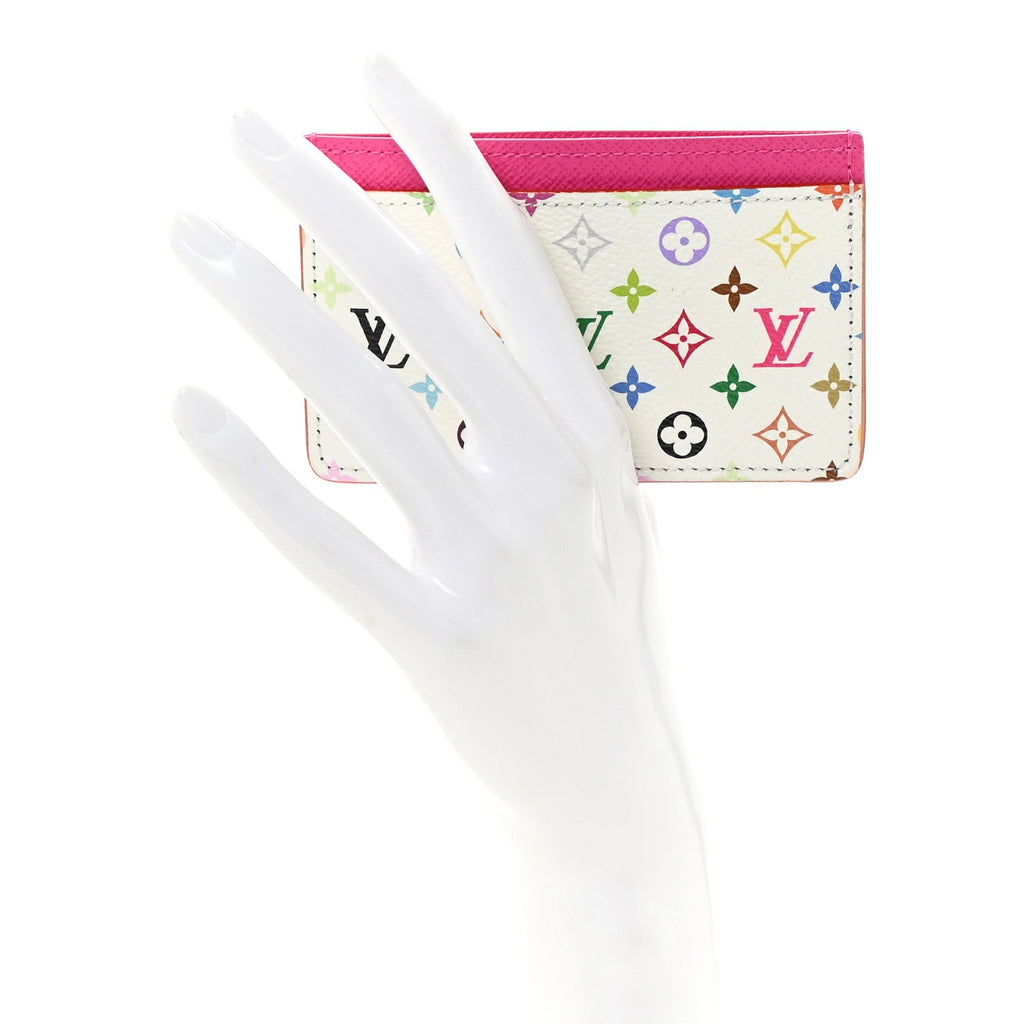 Louis Vuitton LV X TM Monogram Multicolor Card Holder Kawaii Pink