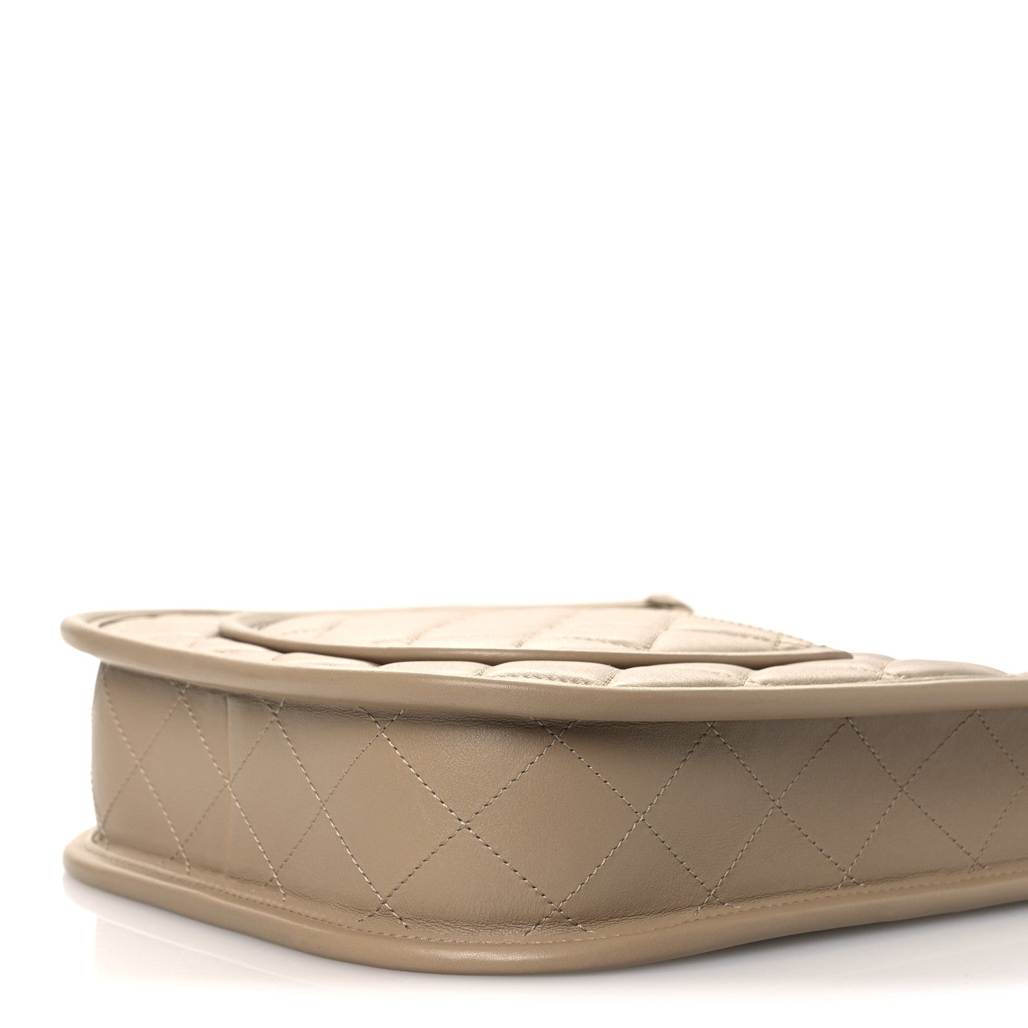 Chanel Calfskin Quilted Small Hobo Beige