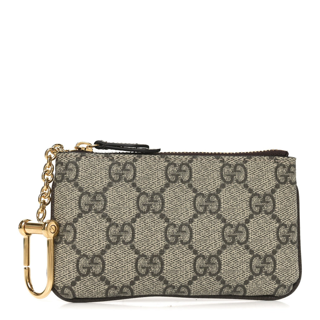 Gucci GG Supreme Monogram Key Case Brown
