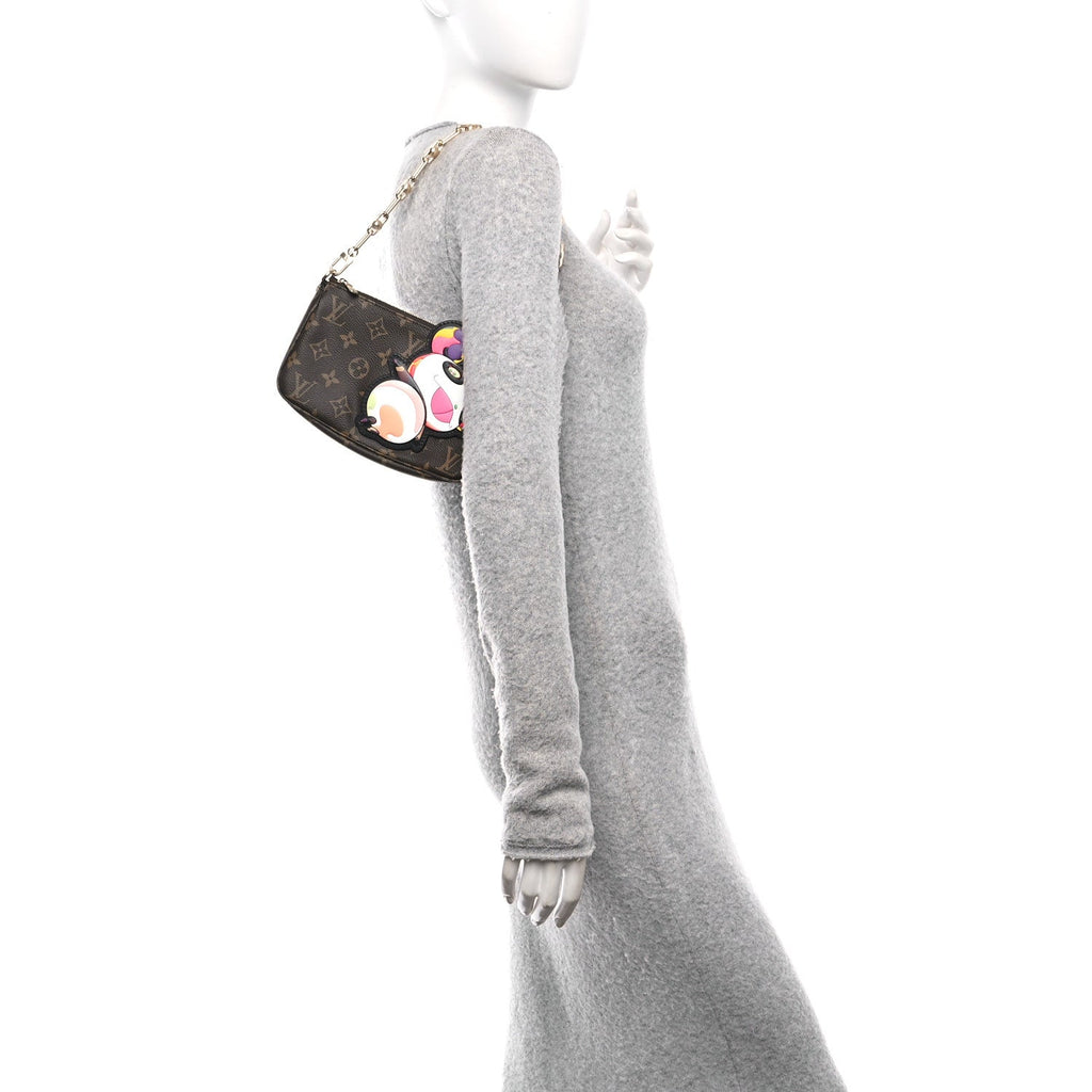 Louis Vuitton LV X TM Monogram Superflat Panda Pochette Accessories
