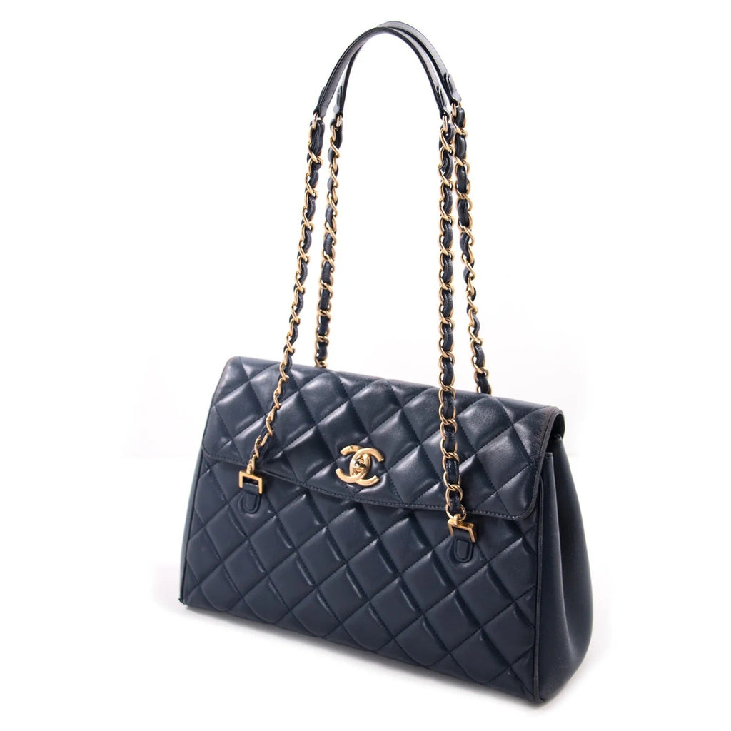 CHANEL QUILTED LAMBSKIN MISIA CAMERA FLAP BAG