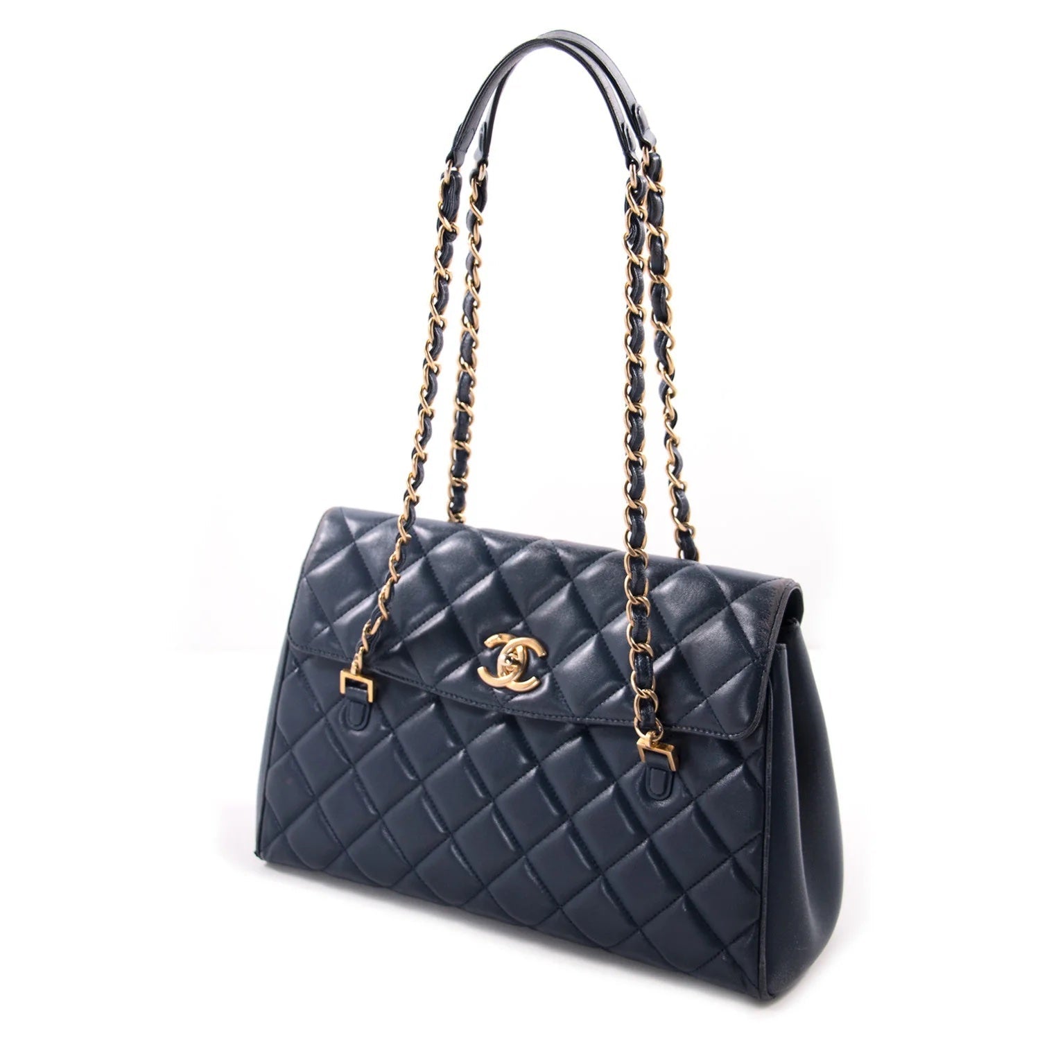 CHANEL QUILTED LAMBSKIN MISIA CAMERA FLAP BAG