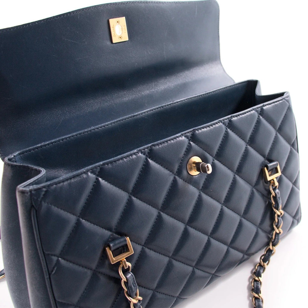 CHANEL QUILTED LAMBSKIN MISIA CAMERA FLAP BAG