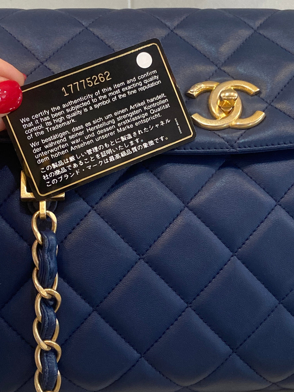 CHANEL QUILTED LAMBSKIN MISIA CAMERA FLAP BAG