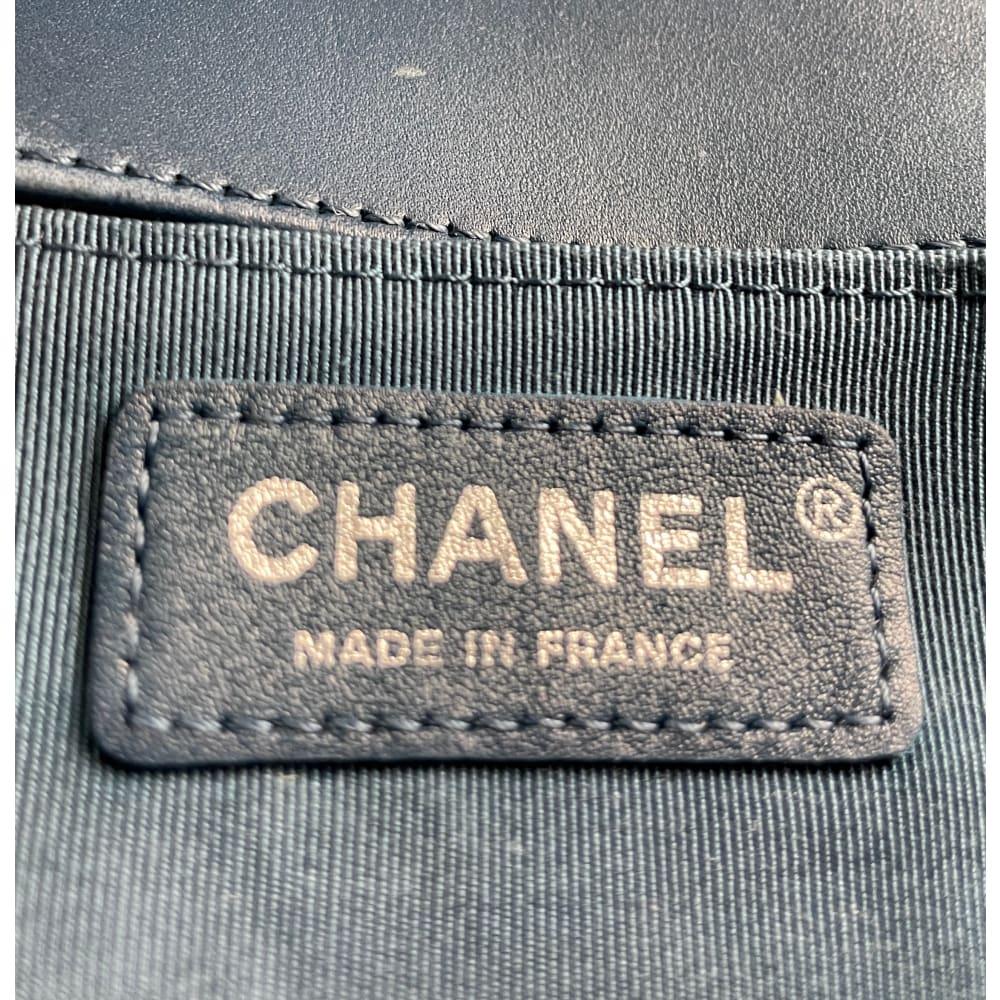 CHANEL Medium Quilted Boy Bag - Blue