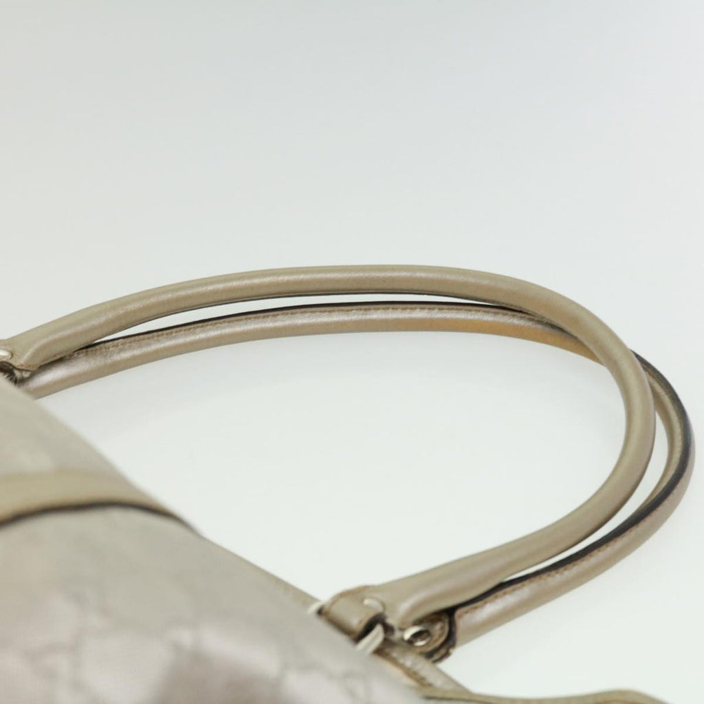 GUCCI GG Canvas Tote Bag Silver  cl184