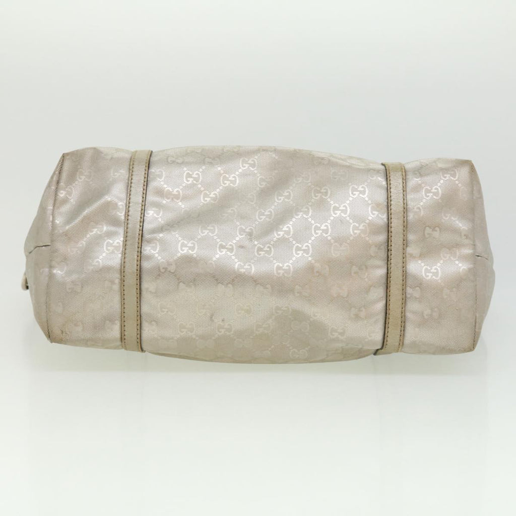 GUCCI GG Canvas Tote Bag Silver  cl184
