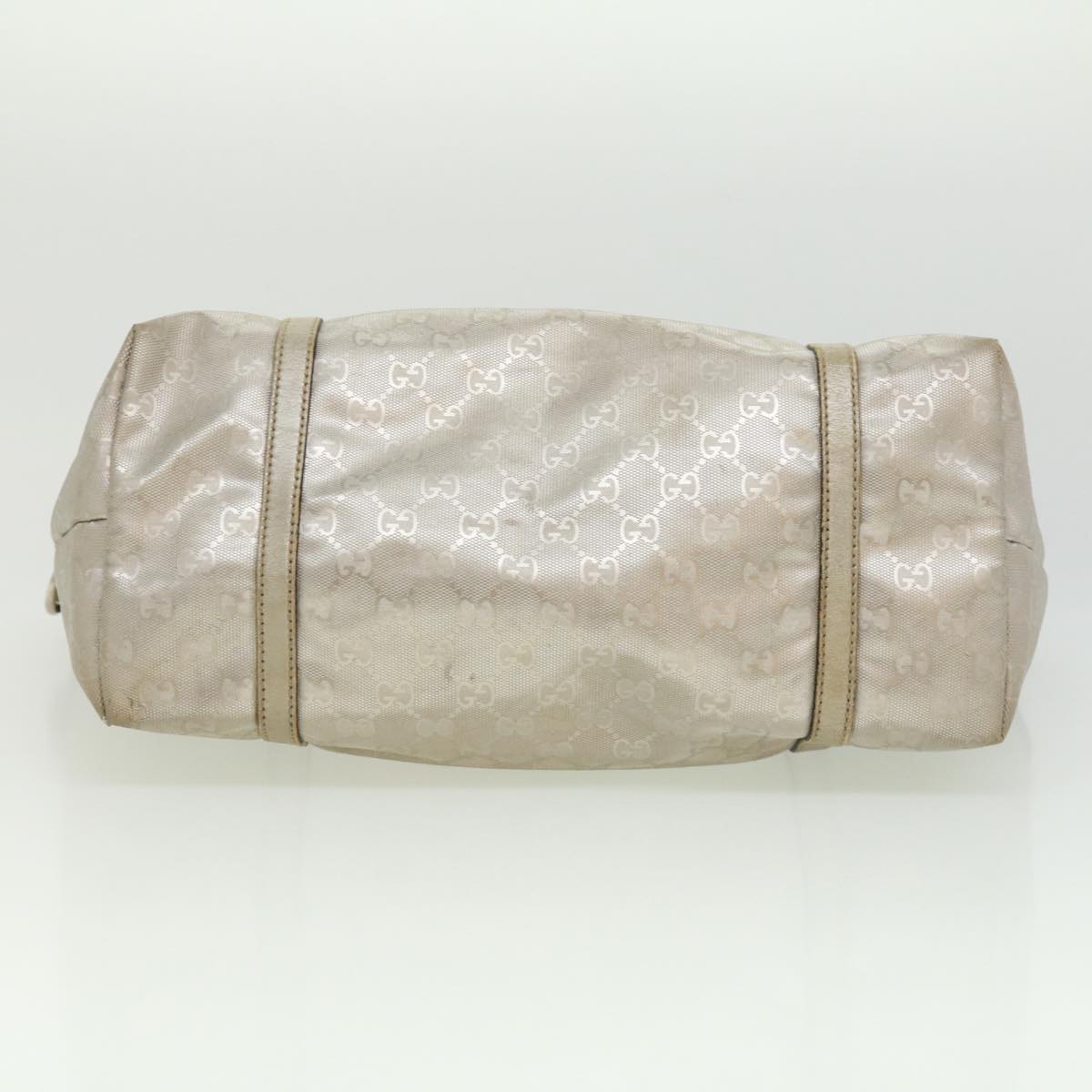 GUCCI GG Canvas Tote Bag Silver  cl184
