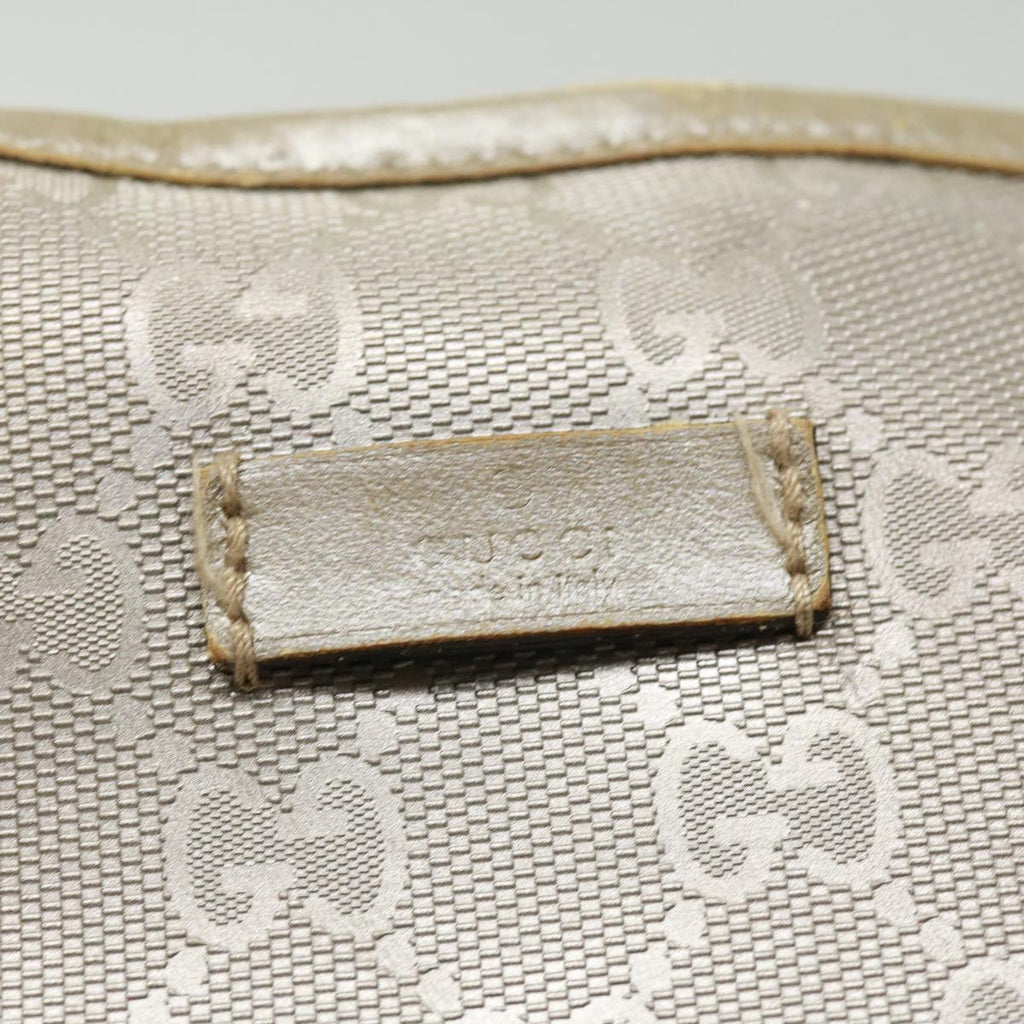 GUCCI GG Canvas Tote Bag Silver  cl184