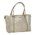 GUCCI GG Canvas Tote Bag Silver  cl184