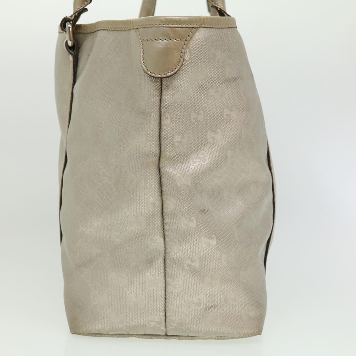 GUCCI GG Canvas Tote Bag Silver  cl184