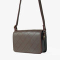 Cross Stitch Crossbody Bag maroon
