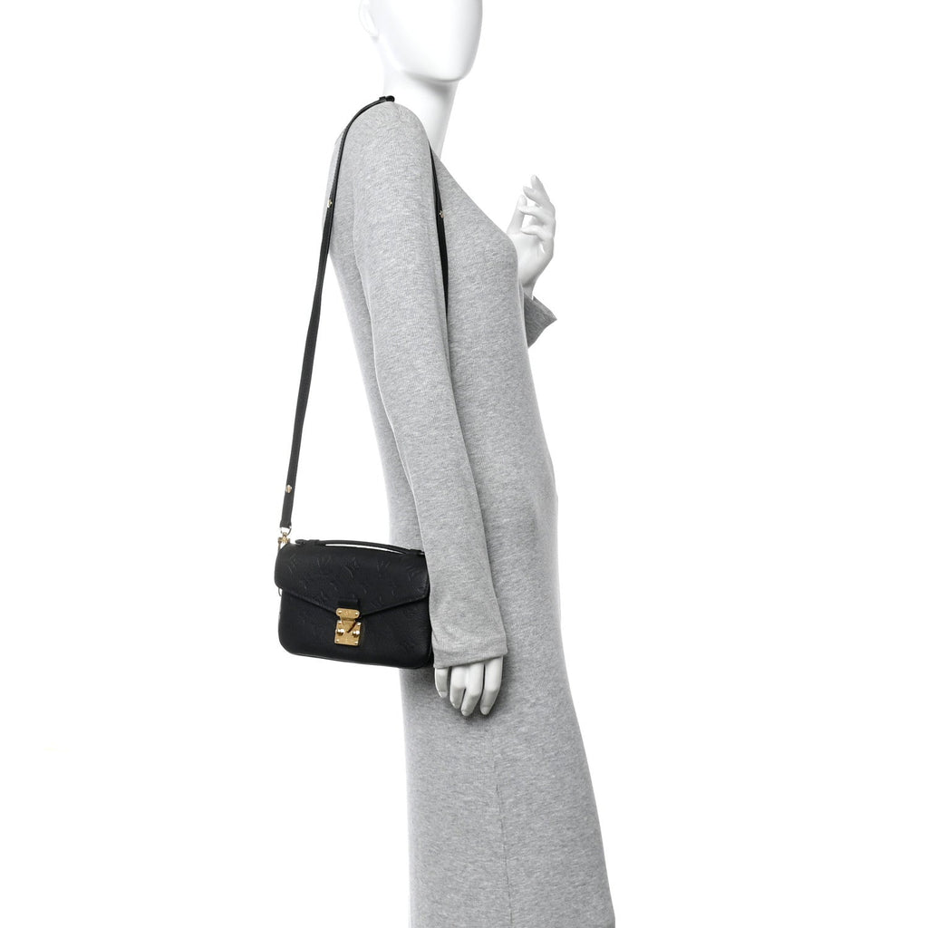 Louis Vuitton Empreinte Pochette Metis East West Black