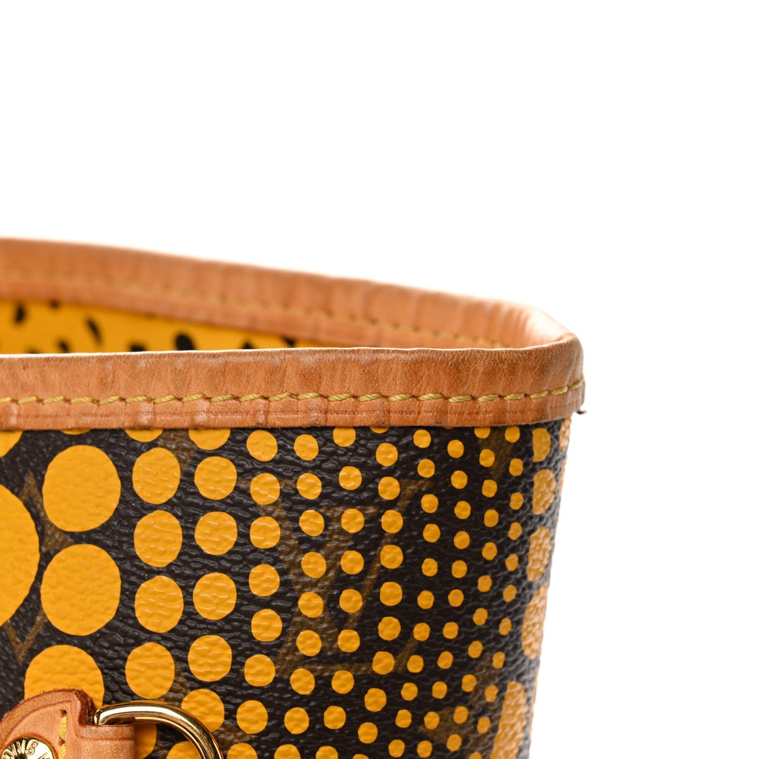 Louis Vuitton Monogram Kusama Waves Neverfull MM Yellow