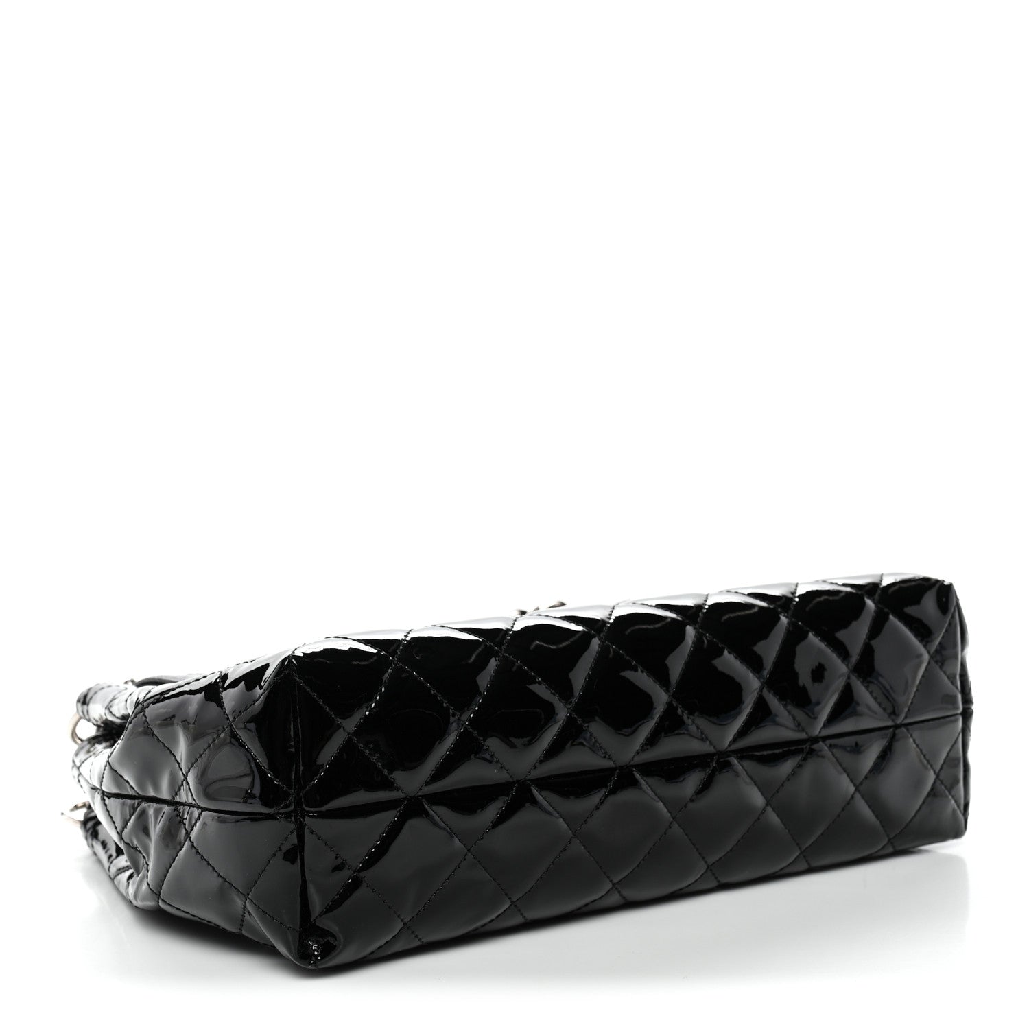 Chanel Patent Quilted Large Coco Shine Accordion Flap Black