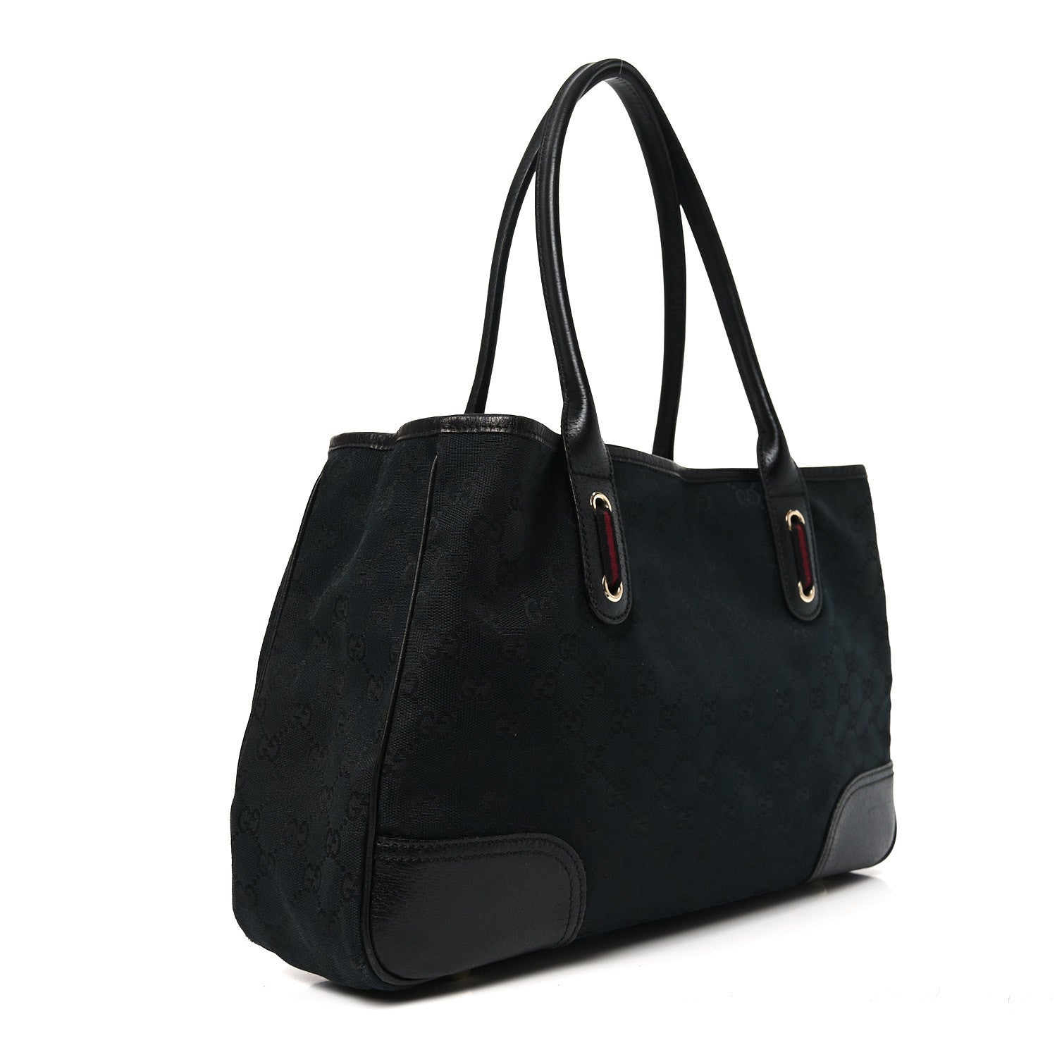 Gucci Monogram Medium Princy Tote Black