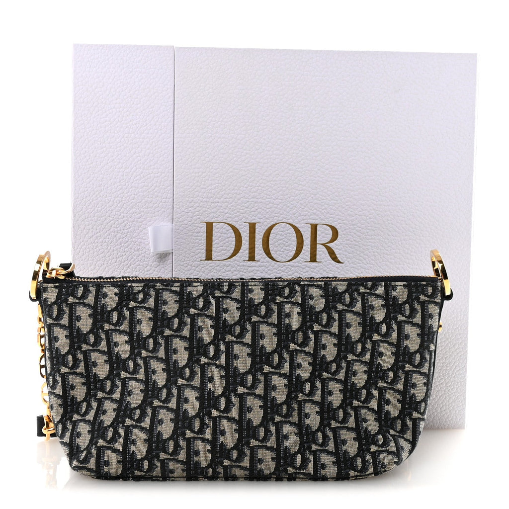 Christian Dior Oblique DiorStar Hobo Bag Blue