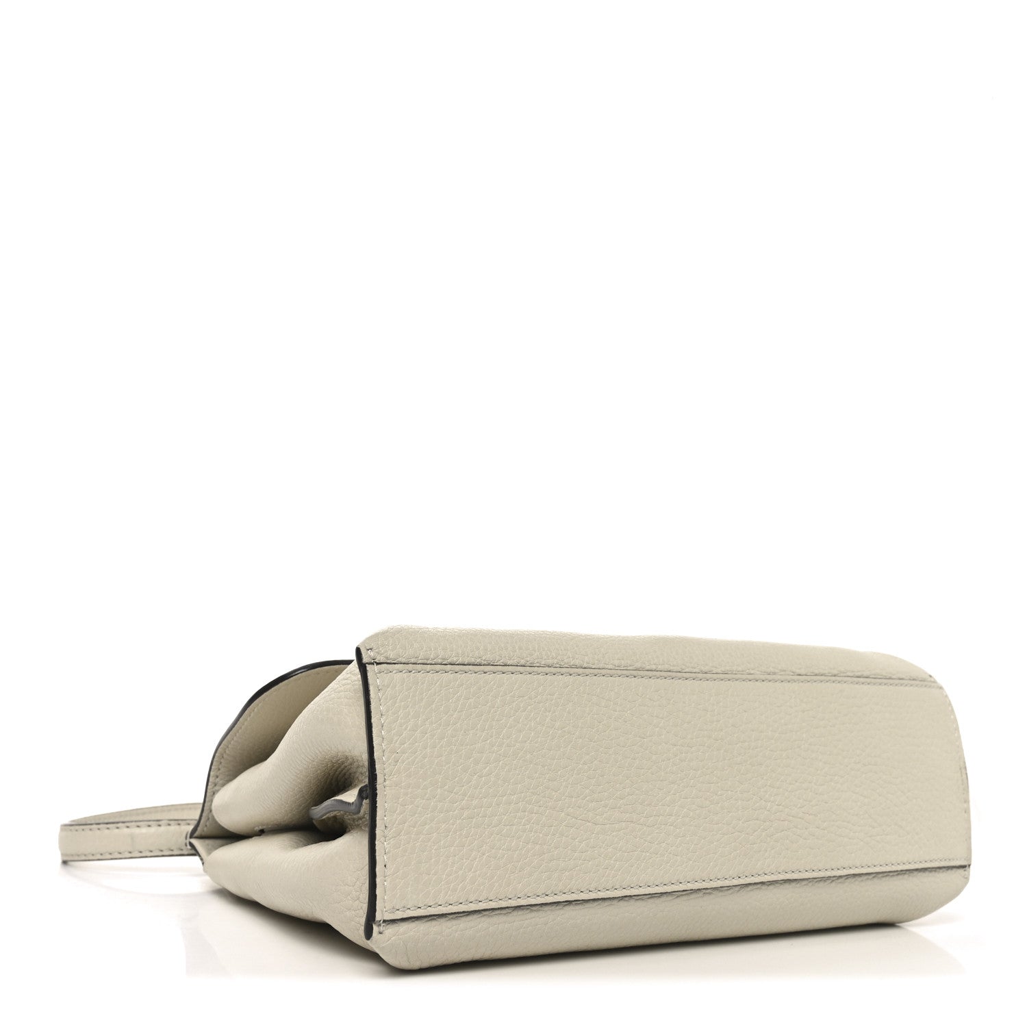 Gucci Cellarius Calfskin Small Bamboo Daily Top Handle Bag Mystic White