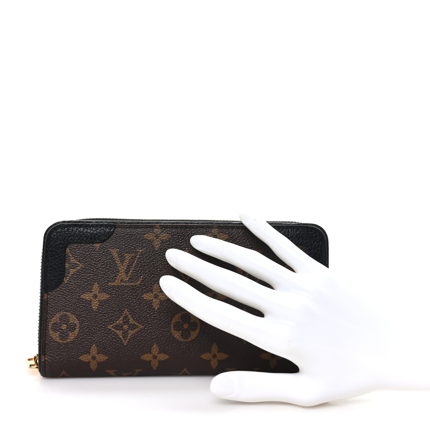Louis Vuitton Monogram Zippy Retiro Wallet Black