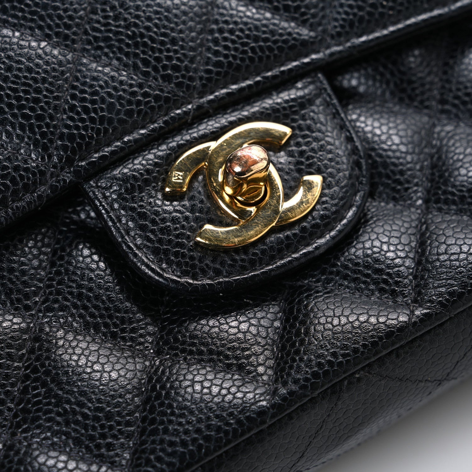 Chanel Caviar Quilted Medium Double Flap Black