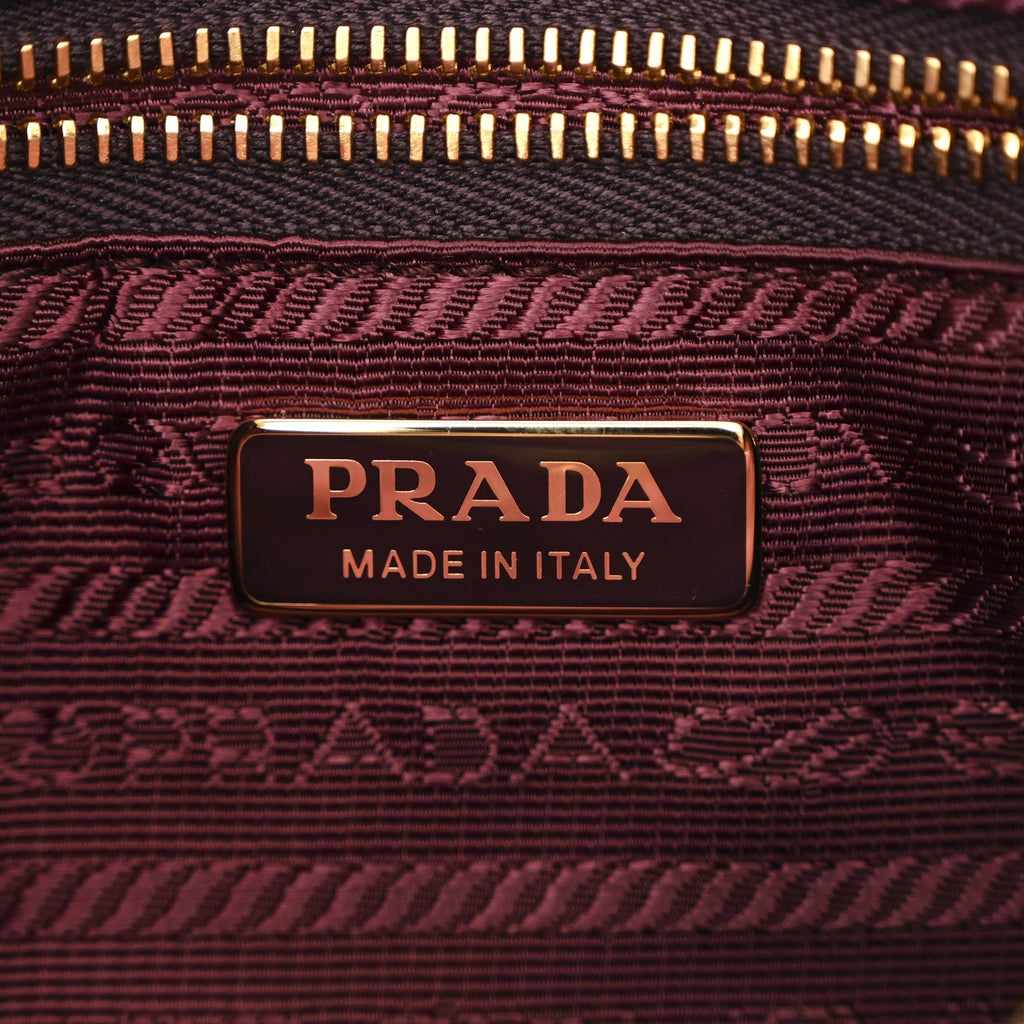 Prada Velvet Mini Re-Edition 2005 Shoulder Bag Red