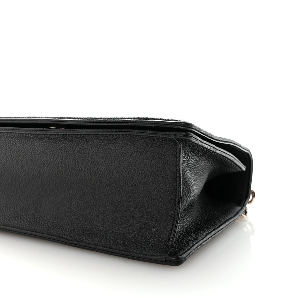 Christian Dior Grained Calfskin Medium Diorama Flap Bag Black