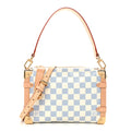 Louis Vuitton Damier Vernis Calfskin Side Trunk MM Celeste Blue