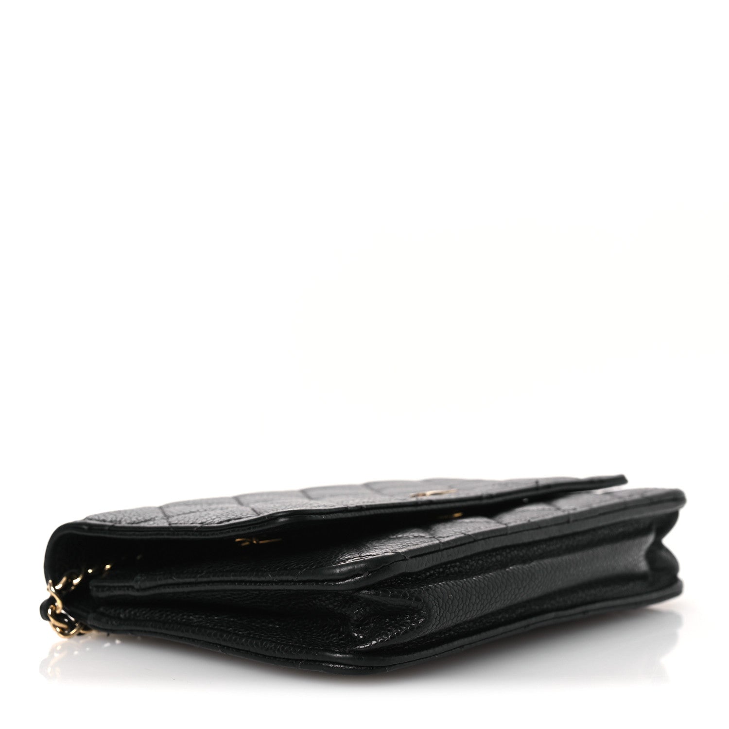 Chanel Caviar Quilted Wallet on Chain WOC Black