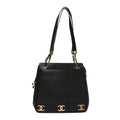 Chanel Caviar CC Shoulder Bag Black