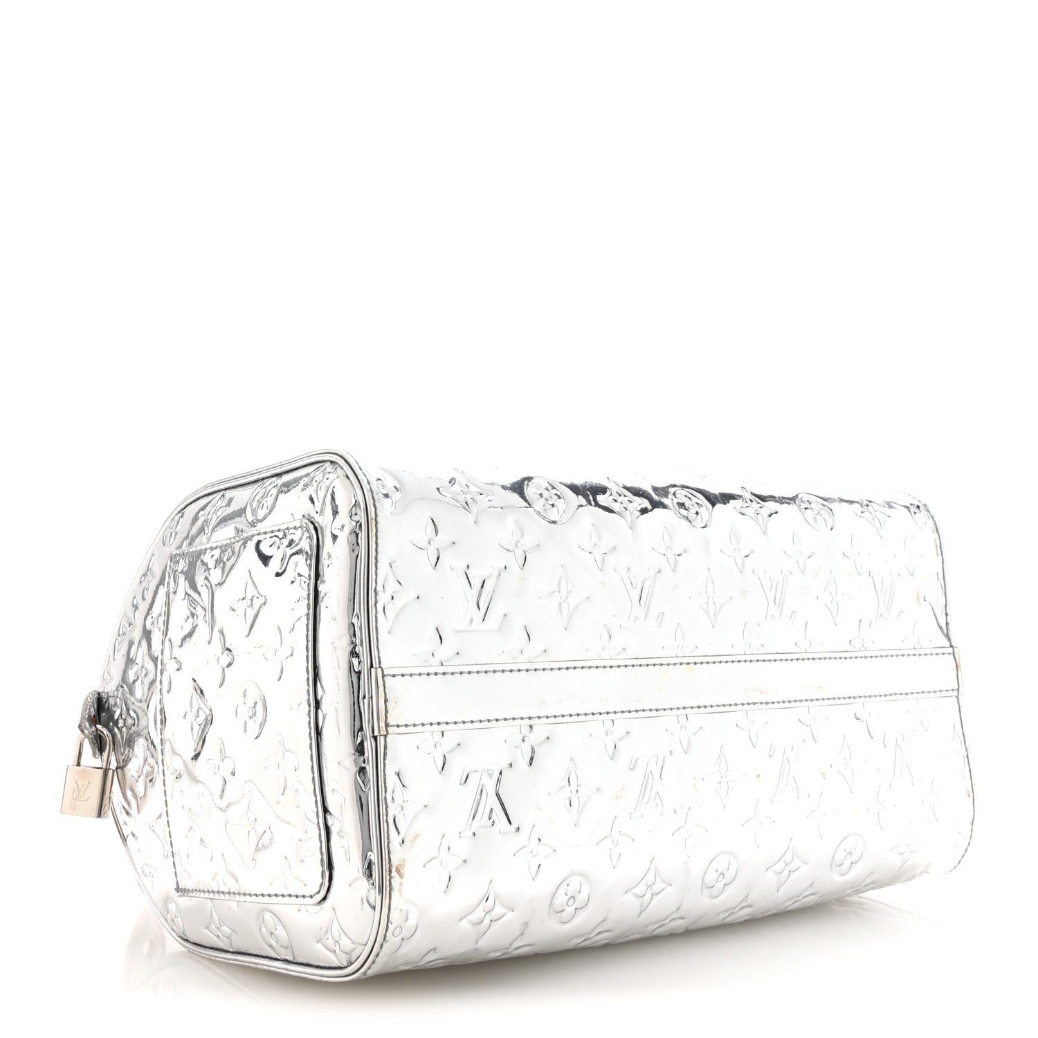 Louis Vuitton Monogram Miroir Speedy 30 Silver