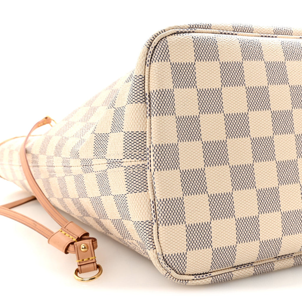 Louis Vuitton Damier Azur Neo Neverfull MM Rose Ballerine