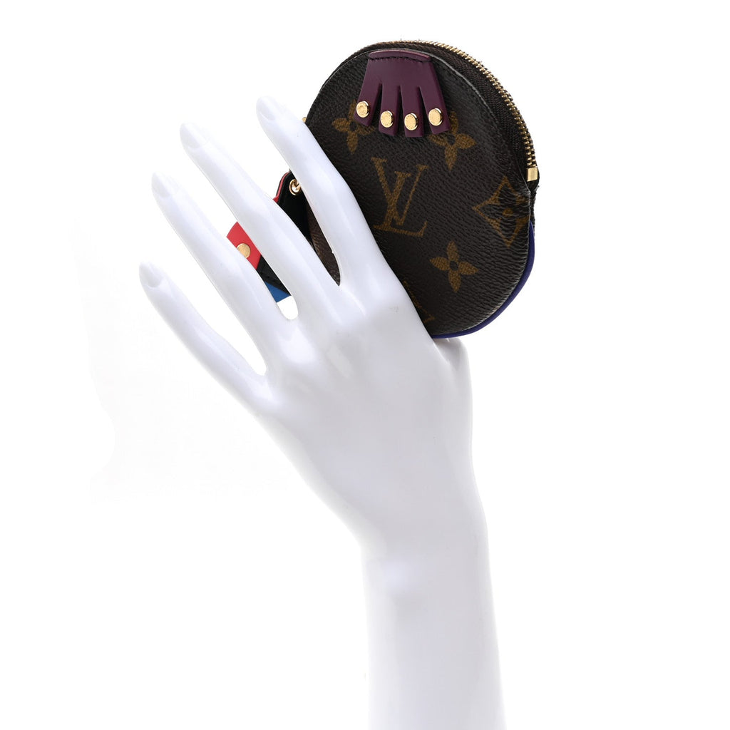 Louis Vuitton Monogram Totem Round Coin Purse Magenta