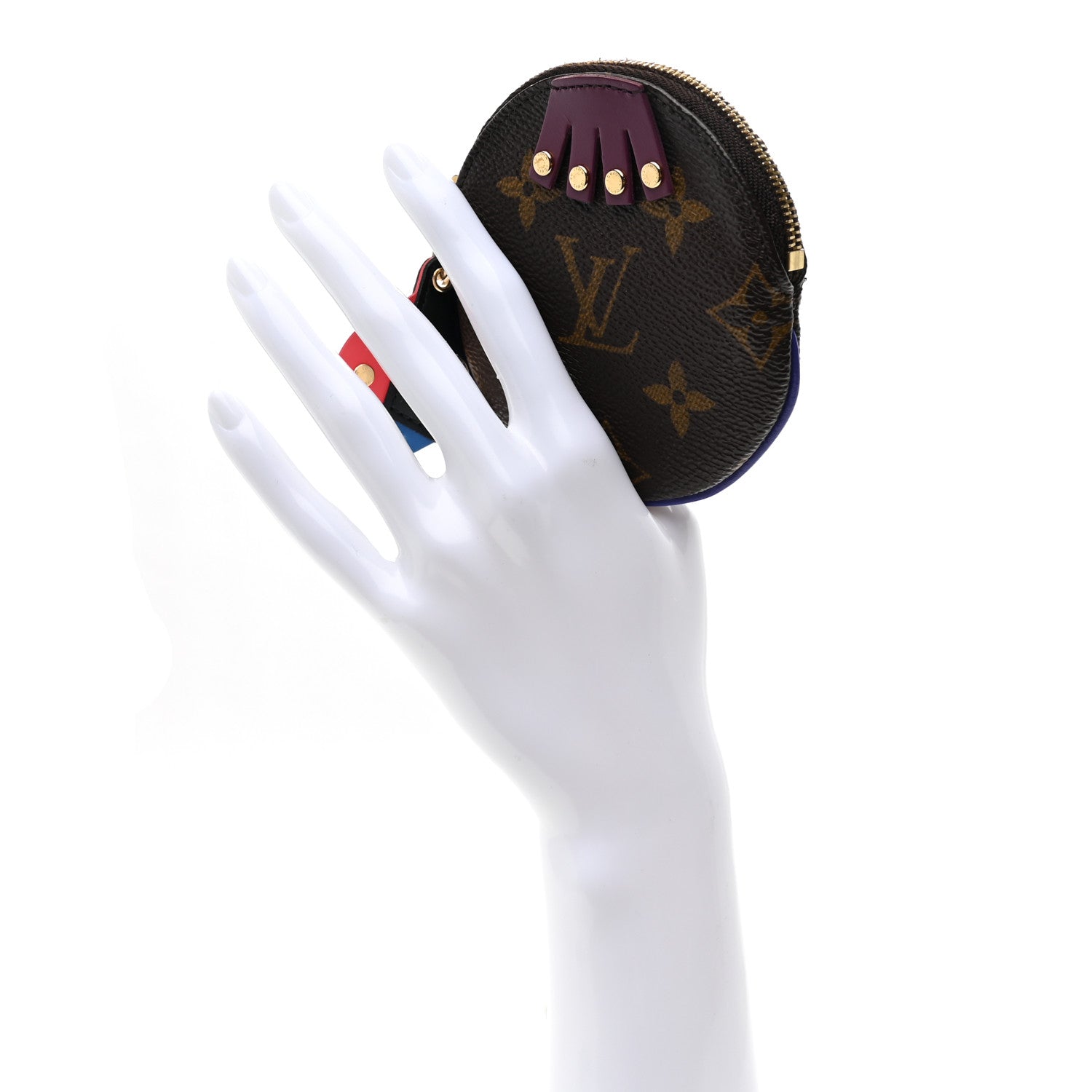 Louis Vuitton Monogram Totem Round Coin Purse Magenta
