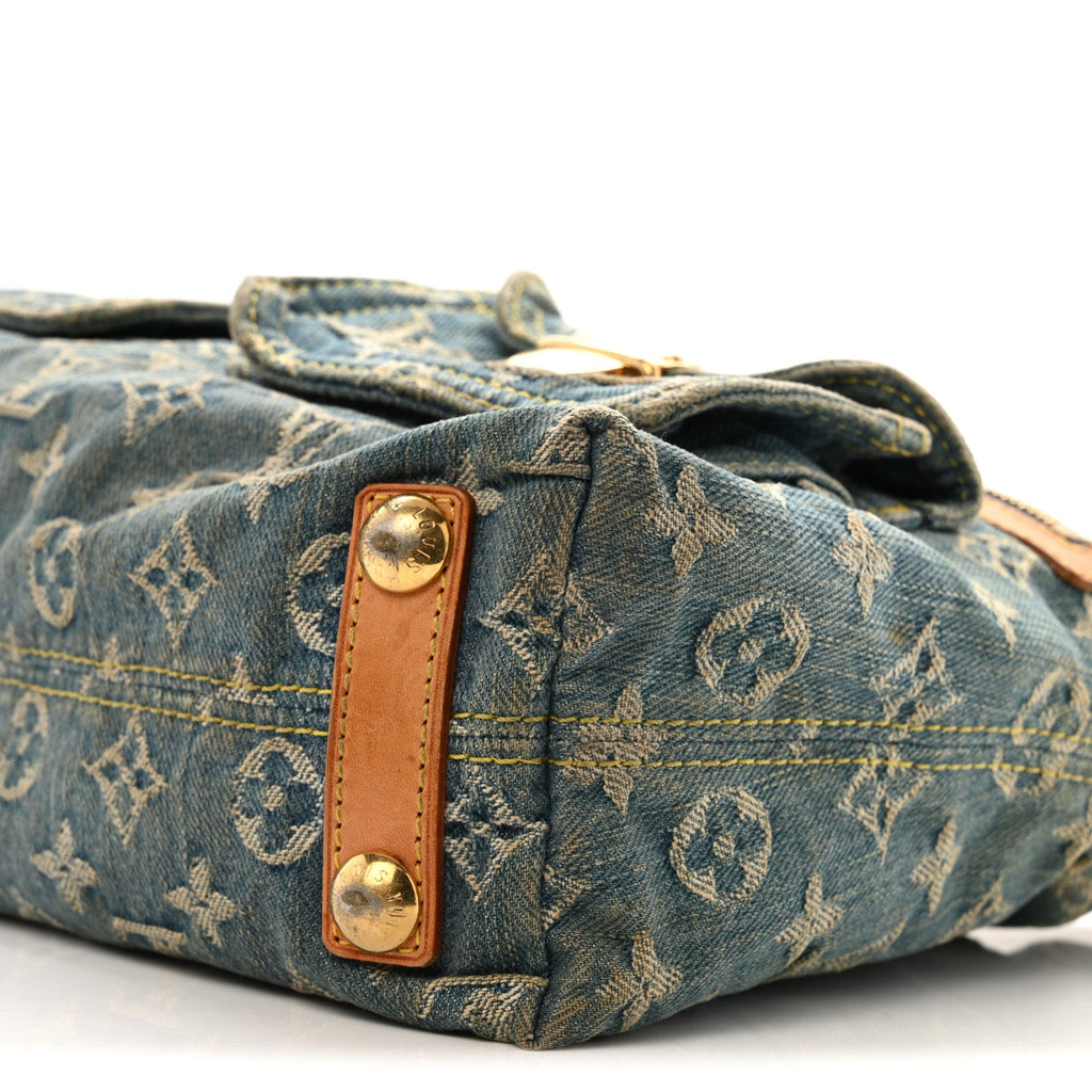 Louis Vuitton Monogram Denim Baggy PM Blue