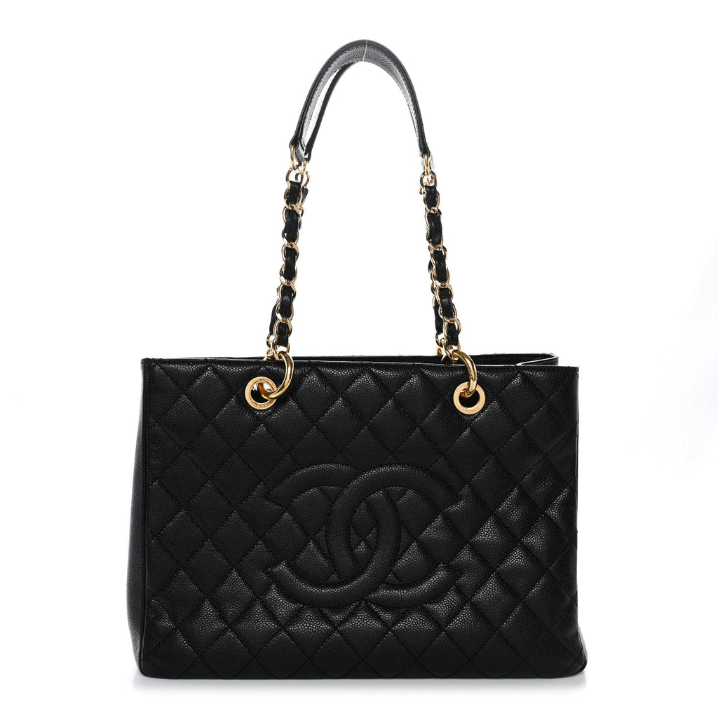 Chanel Caviar Quilted Grand Shopping Tote GST Black