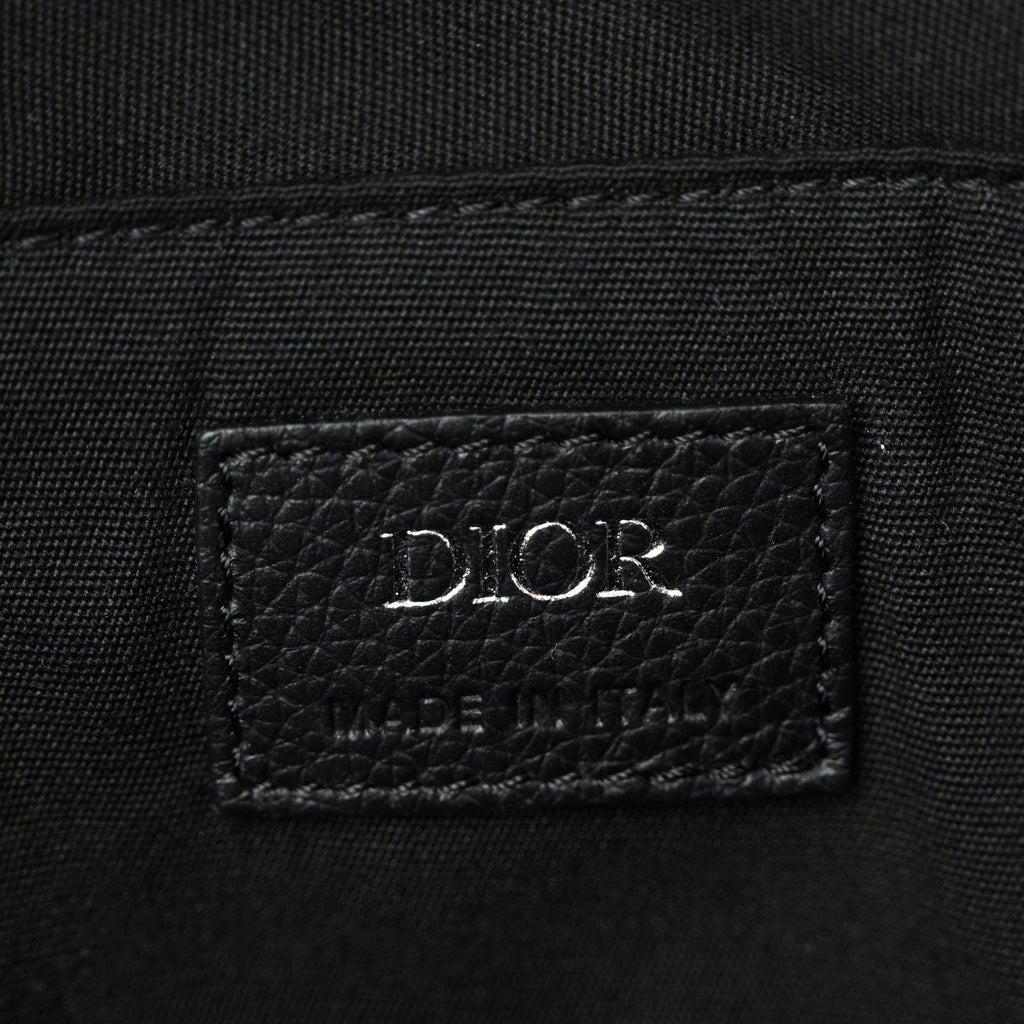 Christian Dior Oblique Calfskin Rider Backpack Beige Black