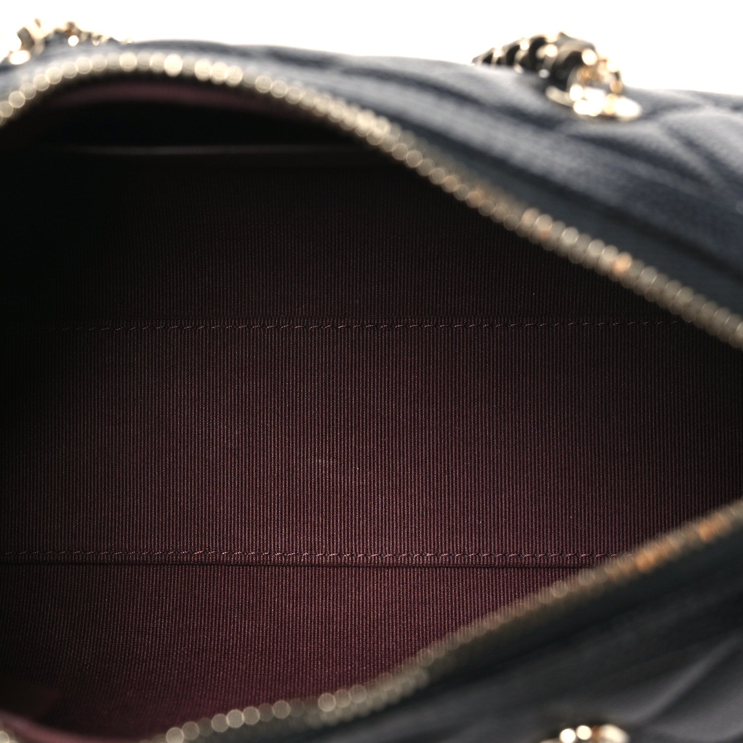 Chanel Caviar Quilted Barrel Clutch With Chain Black
