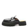 Gucci Magnum Calfskin Womens Horsebit Platform Mules 41 Black
