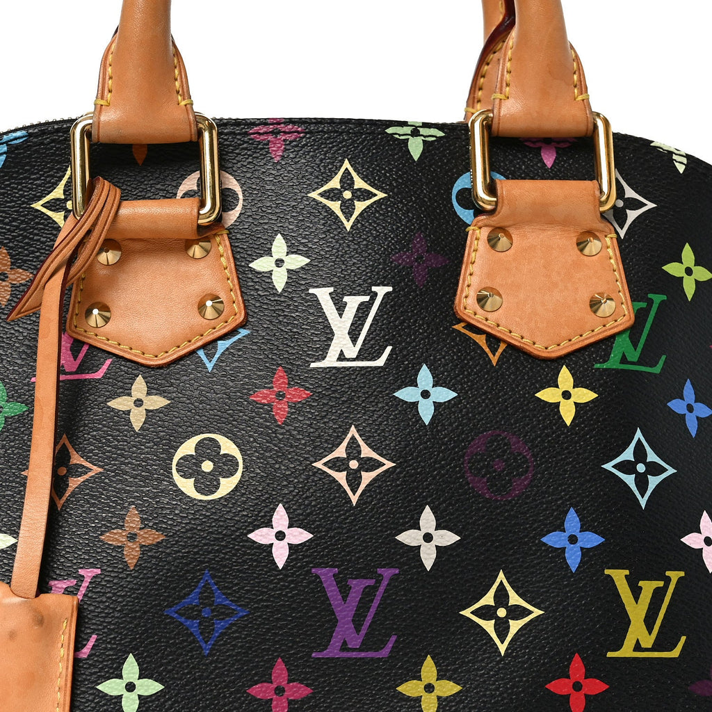 Louis Vuitton Monogram Multicolor Alma PM Black