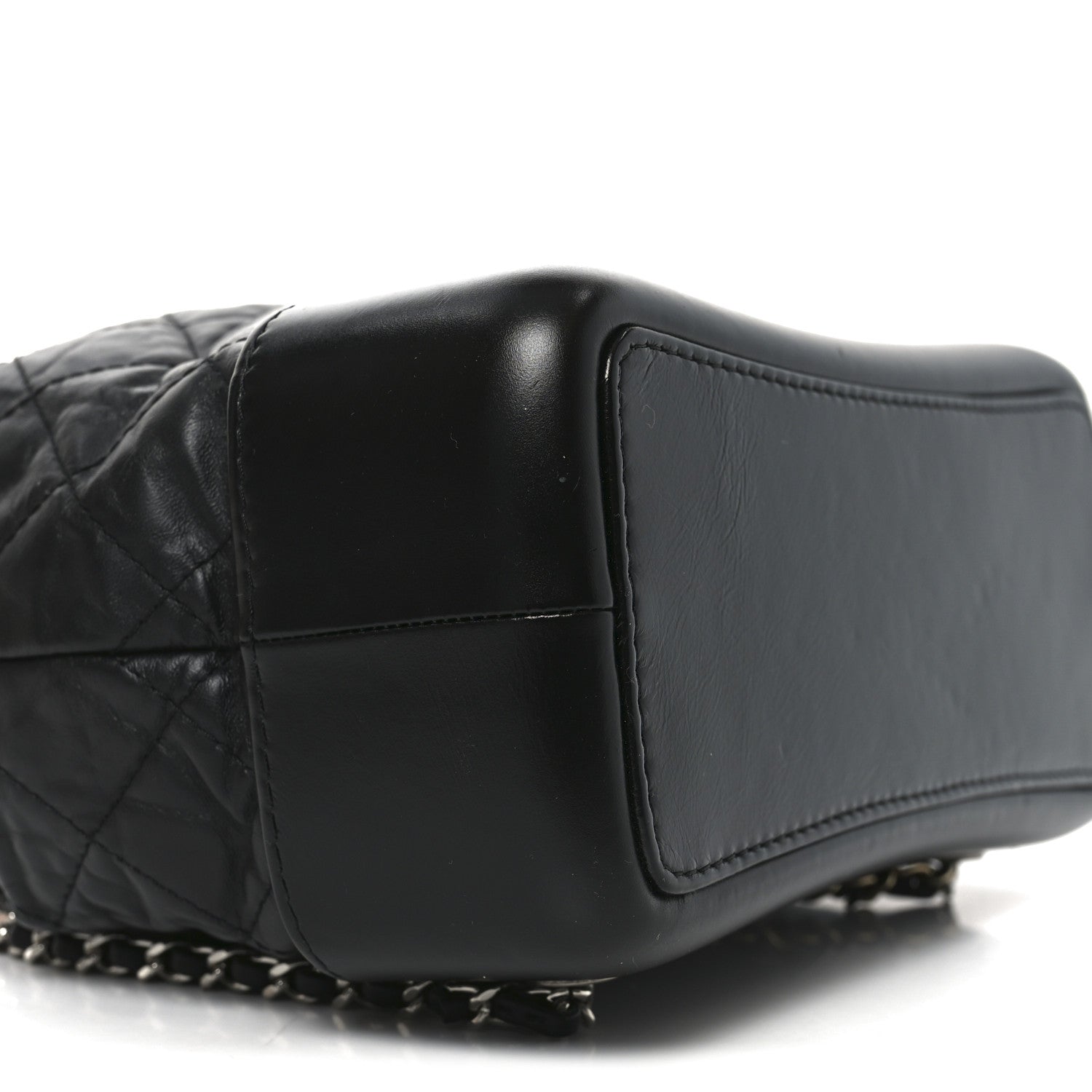 Chanel Aged Calfskin Quilted Small Gabrielle Backpack Black