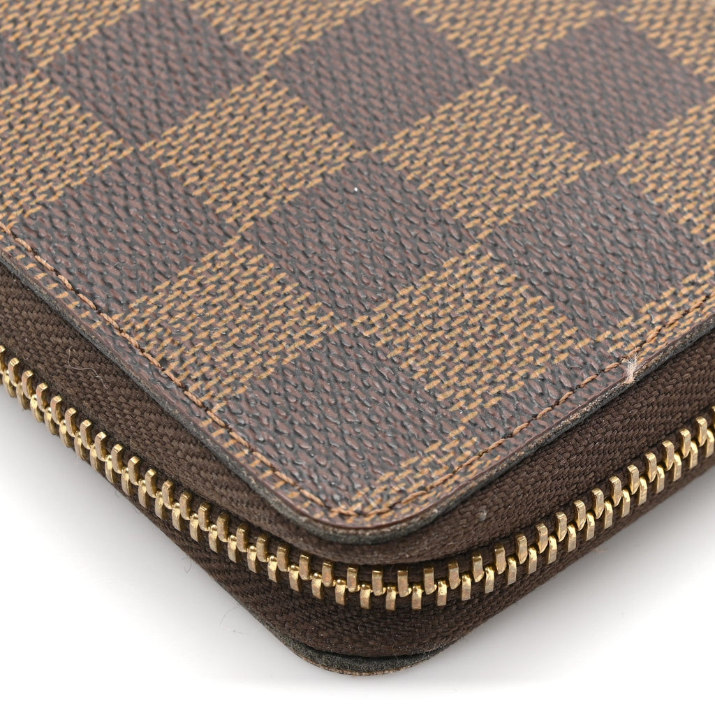 Louis Vuitton Damier Ebene Clemence Wallet Cherry