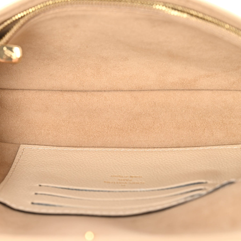 Louis Vuitton Empreinte Monogram Giant Ivy Wallet On Chain Cream