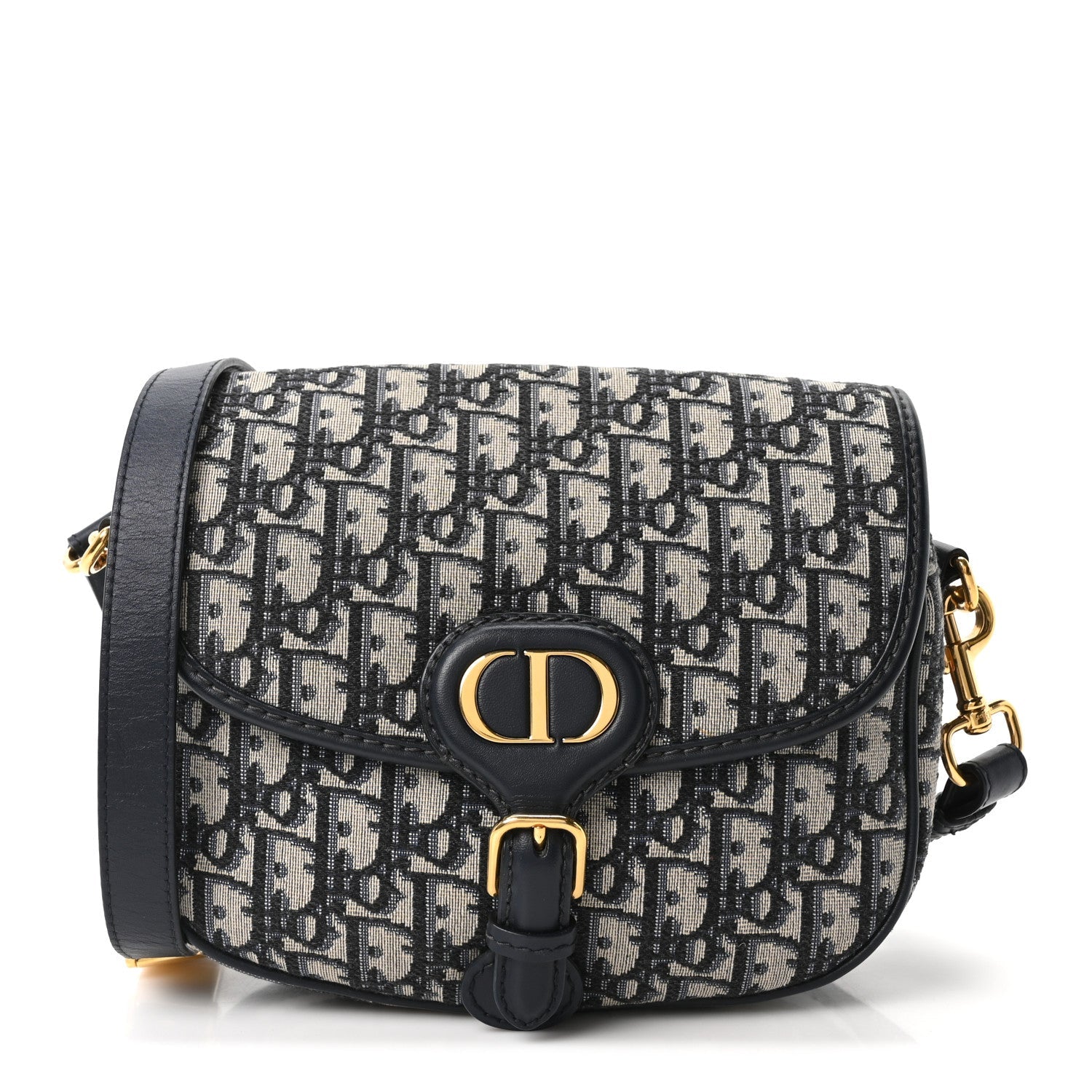 Christian Dior Oblique Medium Bobby Flap Blue