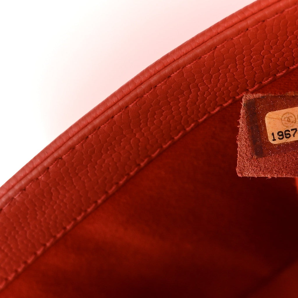 Chanel Caviar Stitched Medium Boy Flap Dark Orange