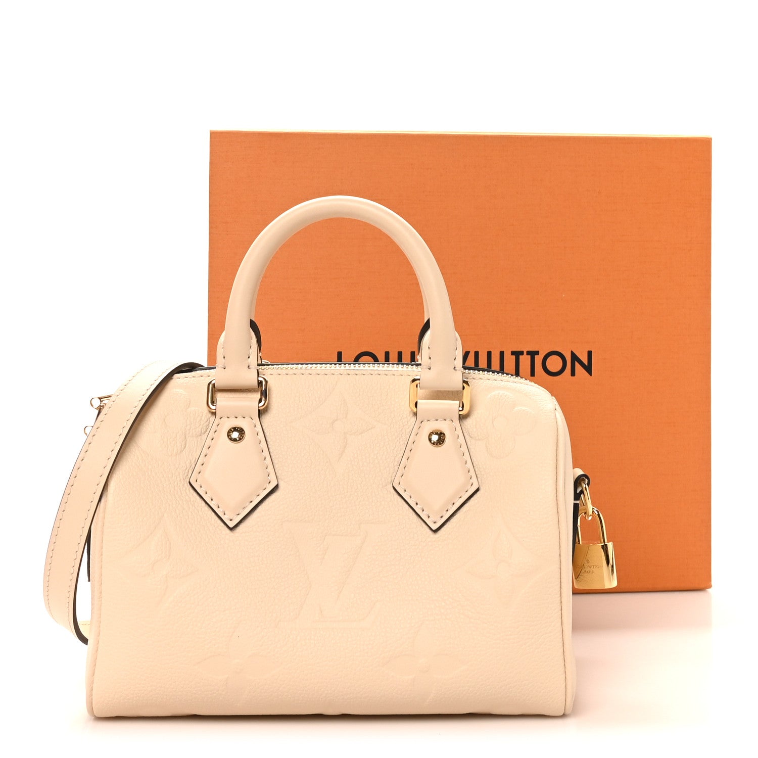 Louis Vuitton Empreinte Monogram Giant Speedy Bandouliere 20 Creme