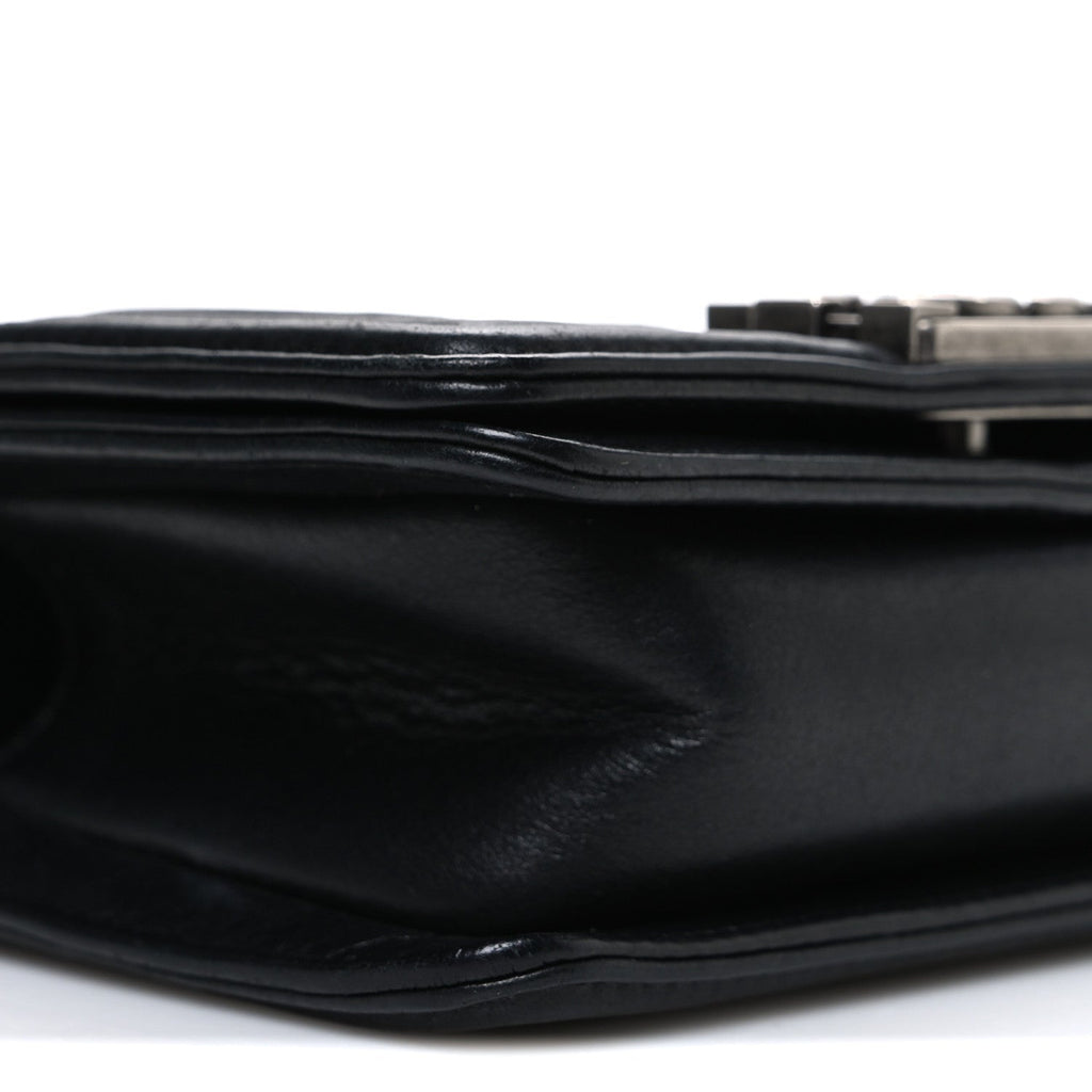 Chanel Galuchat Stingray Mini Boy Flap Black Silver