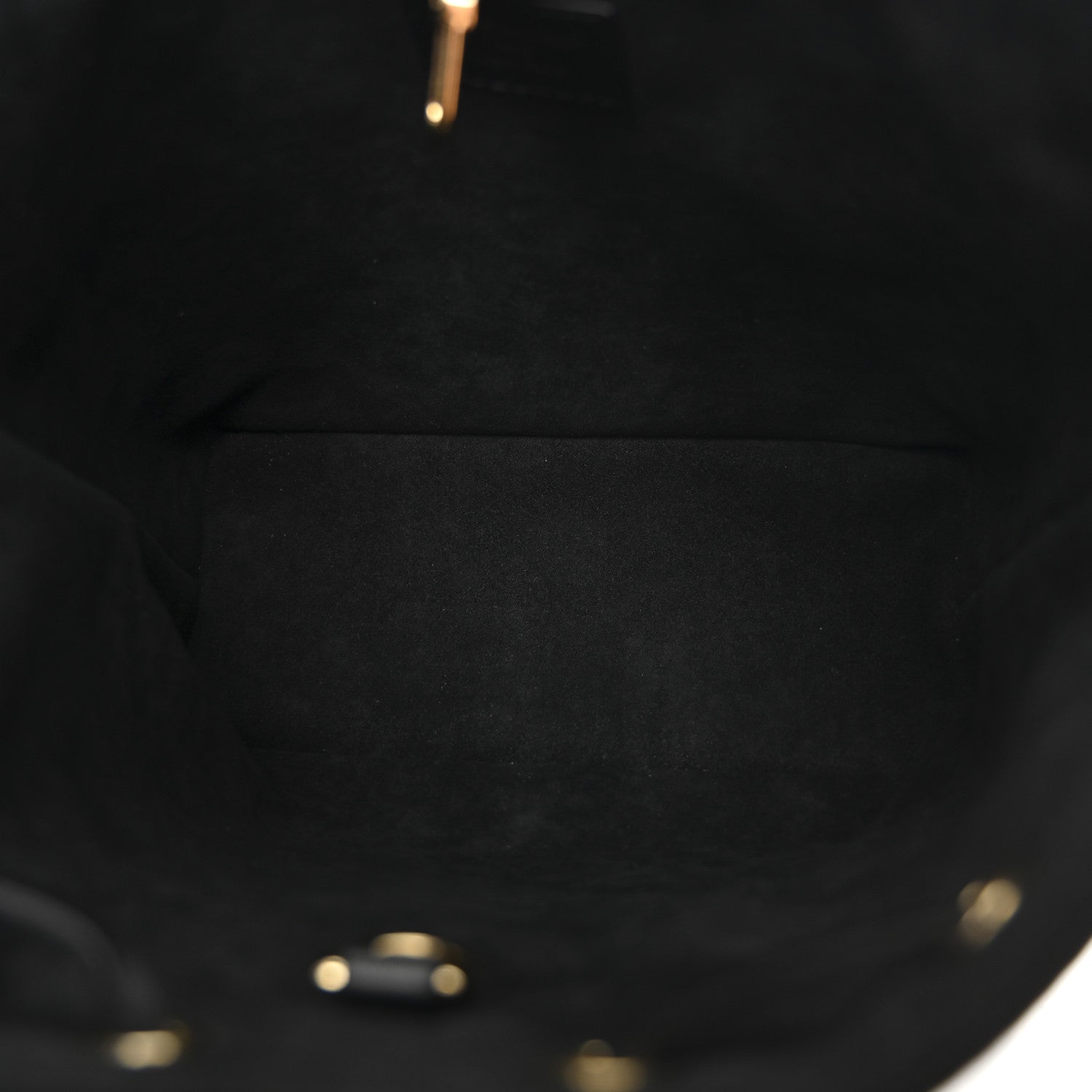Louis Vuitton Lambskin Embossed Monogram Coussin Bucket Black