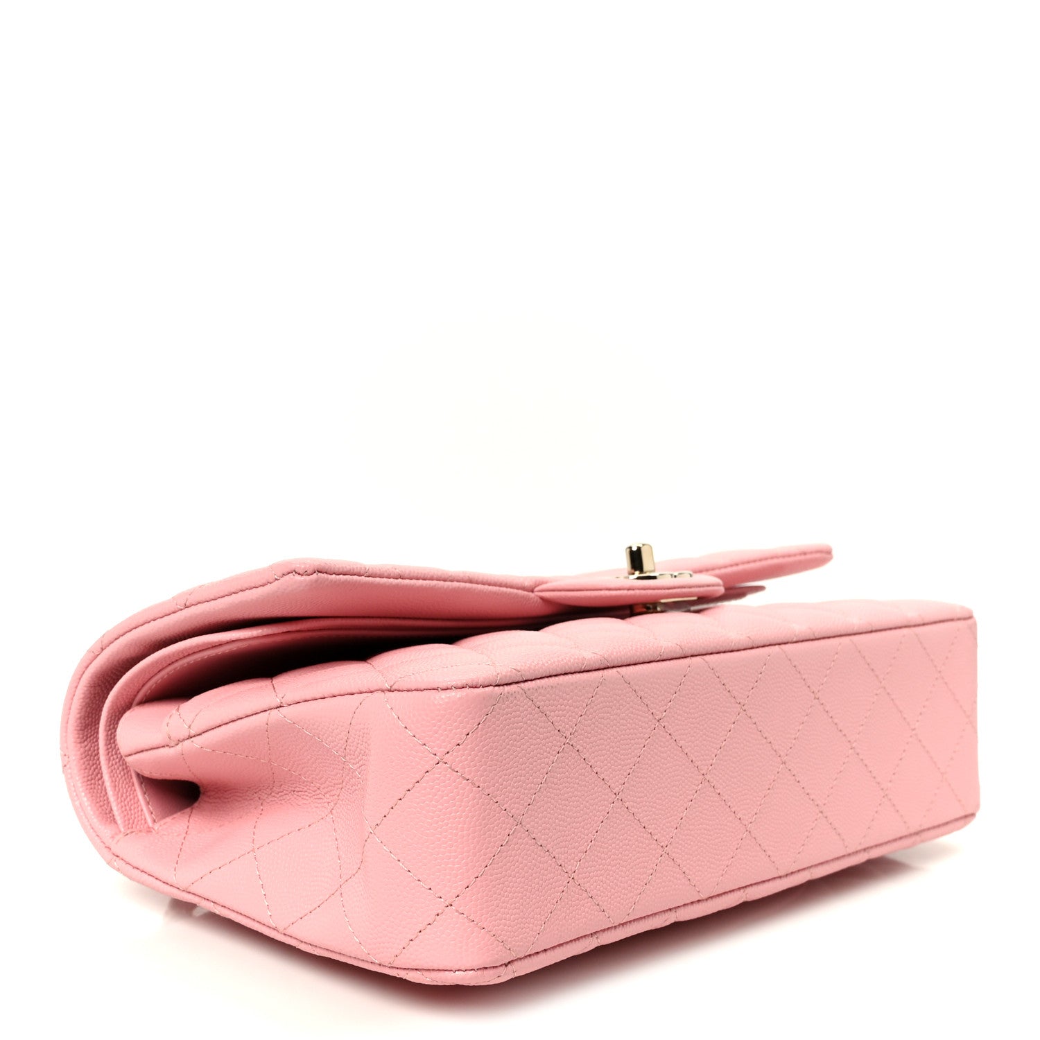 Chanel Caviar Quilted Medium Double Flap Light Pink