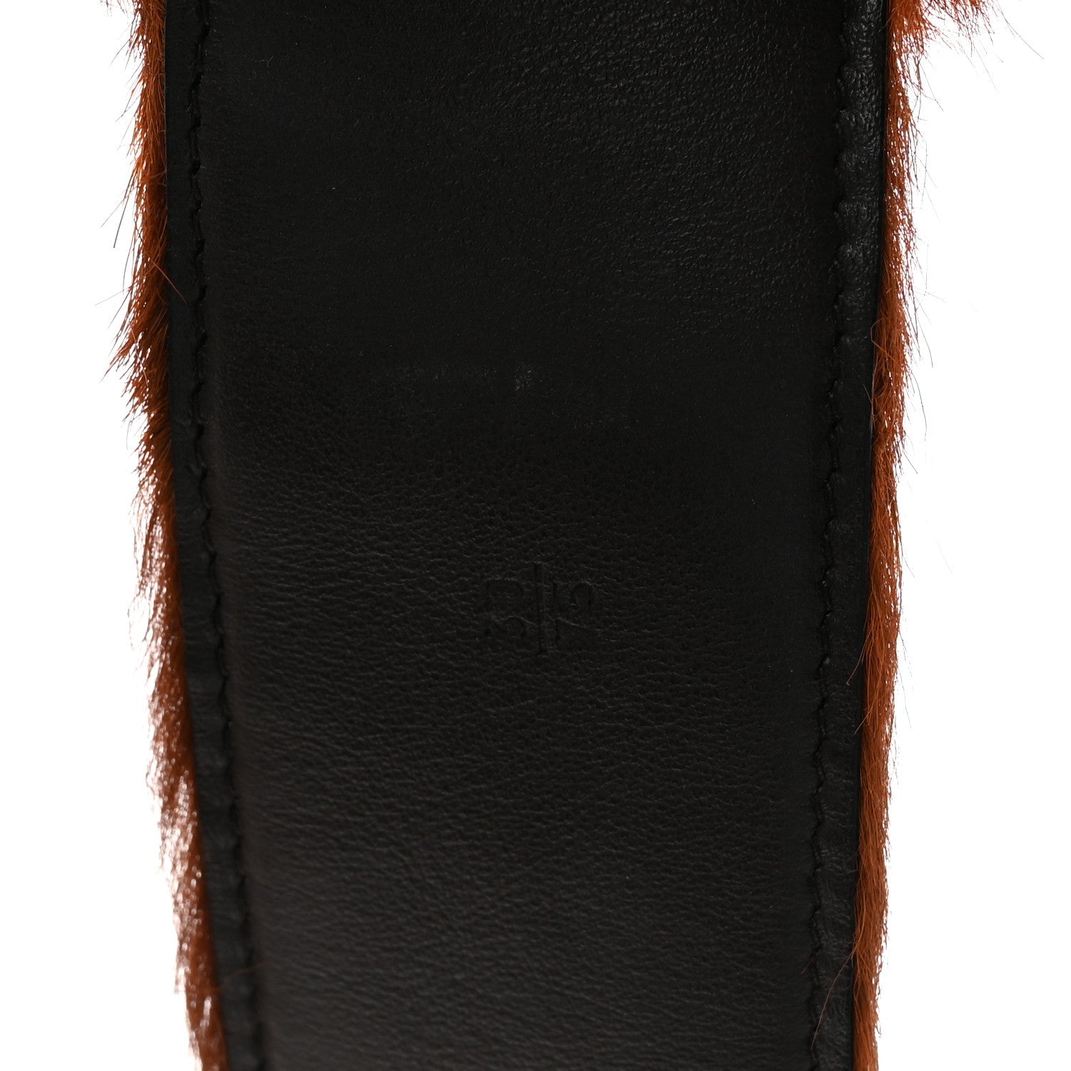 Prada Cavallino Calf Hair Belt 75 30 Cognac