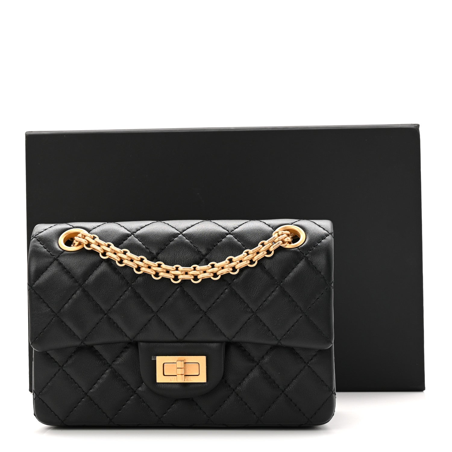 Chanel Calfskin Quilted 2.55 Reissue Mini Flap Black